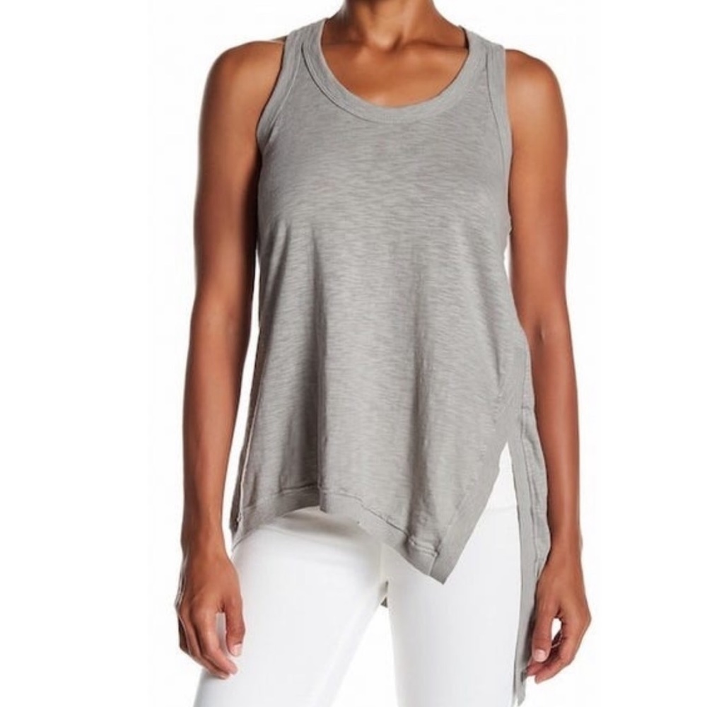 Lush Knit Asymmetrical Razorback Tank - Picture 6 of 7